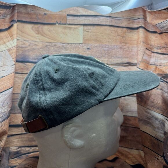 Buc-ee's Faded Green Baseball Hat Beaver Military Logo Adjustable Cap - Picture 2 of 7
